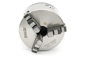 Uchwyt tokarski samocentrujący, żeliwny, 3 - szczękowy | 125 mm | chwyt Morse MK3 łożyskowany (DM-MW3-D125)