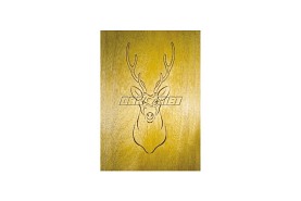 Szablon do rzeźbienia w drewnie | jeleń | 394 x 190 mm | 4 szablony |  CMT (RCS-901)