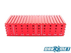 Stojak na wiertła 1 - 4,9 mm | 40 otworów | kolor czerwony (2023)