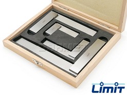 Zestaw 4 kątowników powierzchniowych, przykładniowych w rozmiarach 75x50 | 100x70 | 150x100 | 200x130 mm - Limit 162460901