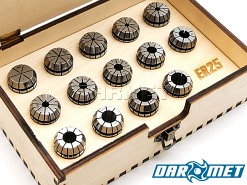 Tulejka zaciskowa ER25 | Zestaw 14 szt. - DARMET