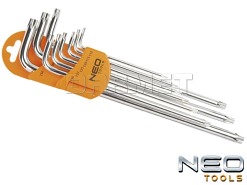 Zestaw kluczy Torx magnetycznych, T10 - T50 - 9 sztuk - NEO TOOLS (09-526)