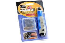 Zestaw 10  ostrzy S20 TiN z rękojeścią NG-1 GOLDEN SET - NOGA NG8162