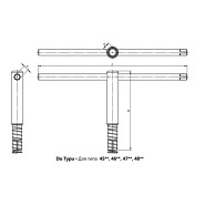 Klucz do uchwytów kombinowanych typ KL 4505 4605-400 BISON-BIAL | 398575420500