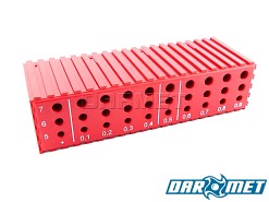 Stojak na wiertła 5 - 7,9 mm | 30 otworów | kolor czerwony (2024)