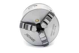 Uchwyt tokarski samocentrujący, żeliwny, 3 - szczękowy | 100 mm | chwyt Morse MK3 łożyskowany (DM-MW3-D100)