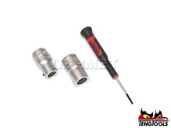 Zestaw nasadek sześciokątnych z system Torx i chwytem kwadratowym 1/2", TTTX23 - 20 szt. - TENGTOOLS (6886-0105)