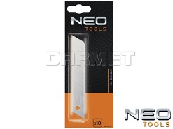 Ostrza łamane wymienne z pokryciem tytanowym - 0,5 x 18MM - 10 sztuk - NEO TOOLS (64-020)