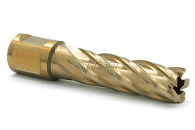 Wiertło koronowe z chwytem Weldon 3/4" | Gold-Line - 15 x 55 mm - KARNASCH 20.1270U015