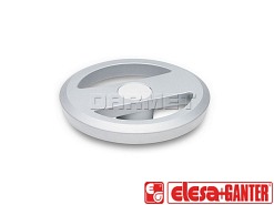 Koło ręczne pokrętło płaskie z aluminium GN 924 - ELESA+GANTER