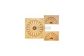 Szablon do rzeźbienia w drewnie | mały hiszpański wachlarz | 200 mm | CMT (RCS-802)