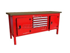 STÓŁ WARSZTATOWY Z SZAFKAMI - 1920x600 mm - FAST SERVICE (P-3-172-01)