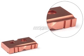 Płytki T-A 14,50mm, HSS super cobalt - Flat Bottom, pokrycie AM200, 2 sztuki - AMEC (150H-14.5-FB)