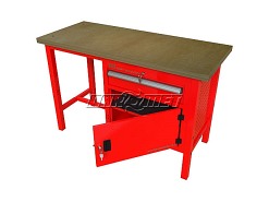 STÓŁ WARSZTATOWY Z SZAFKAMI - 1400x600 mm - FAST SERVICE (P-3-058-01)