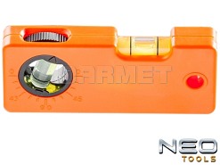 Poziomica z mozliwością regulacji kątą, długość 10CM - NEO TOOLS (71-110)
