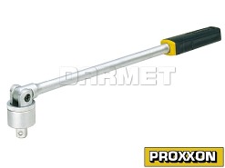 Pokrętło długie z przegubem i funkcją grzechotki 1/2" - 43CM - PROXXON (PR23090)
