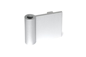 Skrzydło zawiasu aluminiowe 40 x 50 mm | wewnętrzne ze stopniem pozycjonującym, bez otworów - GANTER GN 2291-50-40-IN-A-EL