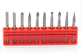 Zestaw pilników obrotowych do metalu HP-3 z węglika | niepowlekane | fi 3 mm | chwyt 3 mm - KARNASCH 114904U