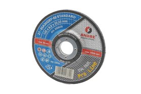 Tarcza wypukła do szlifowania PRO-LINE | wersja STANDARD | typ 27 | 125 x 6 x 22,2 mm | 95A 30Q - ANDRE 050036