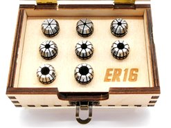 Tulejka zaciskowa ER16 | Zestaw 8 szt. - DARMET