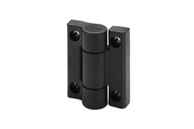Zawias uzupełniający, bez sprężyny 67 x 55 mm | 4 otwory pod śruby M6 | czarny - ELESA+GANTER CFMR.67-CH-6-NS