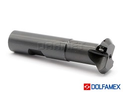 Frez składany trzpieniowy 2-ostrzowy do fazowania z kątem przystawienia 45° 217.495 - 1612.3 - DOLFAMEX