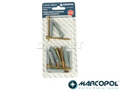 Kołki rozporowe z wkrętami 8 x 40 x 60 mm, 8 szt. - MARCOPOL (QB0102)