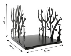 Stojak na drewno kominkowe | 44 x 42 x 40  cm | wzór: gałązka | blacha 2,5 mm - DARMET
