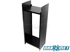 Stojak na drewno kominkowe | 46 x 35 x 115  cm | blacha 2,5 mm | wzór: PEŁNY - DARMET