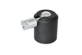 Obrotowy przegub kulowy z gwintem wewnętrznym M10 z wkrętem dociskowym | Kula 49 mm | Aluminium - ELESA+GANTER GN 784-49-M10-A-2-ELS