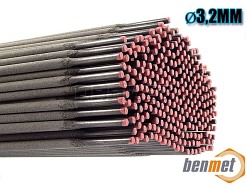 Elektroda rutylowa średnio otulona BES 1.460 R, średnica: 3,2MM, opakowanie: 1KG - BENMET