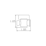 Zawór międzysegmentowy, system 1/4" - LOC-LINE (29454.1)