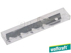 Ostrza odłamywane haczykowe, 4 segmenty, szerokość ostrza: 18 mm - 5 sztuk - WOLFCRAFT WF4179000