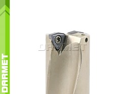 Wiertło składane 24 mm 3xD na płytki wieloostrzowe WCMX | chwyt walcowy 25 mm | chłodzenie wewnętrzne - DARMET (DE00WC04-25-240)