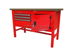STÓŁ WARSZTATOWY Z SZAFKAMI - 1400x600 mm - FAST SERVICE (P-3-041-01)