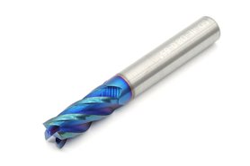 Frez 8 mm, 4-ostrzowy, BLUE, uniwersalny do 65 HRC, pełnowęglikowy VHM - DARMET 40820608B