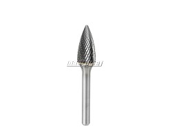 Pilnik obrotowy łukowy ostry SPG, frez do metalu VHM - 9,6 x 19 mm Pro Line - KG61020-6
