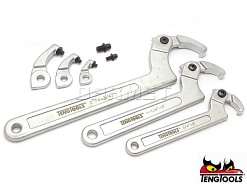 Zestaw kluczy hakowych TTHP08, 8 elementów - TENGTOOLS (10212-0102)
