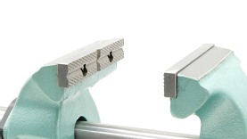 Imadło ślusarskie 125 mm z prowadzeniem pryzmowym typ 1240-125 - BISON