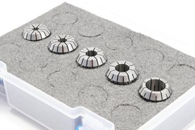 Zestaw tulejek zaciskowych ER25 | 5 sztuk | 5 - 16 mm | chwyt walcowy - DARMET