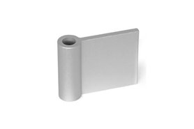 Skrzydło zawiasu aluminiowe 250 x 50 mm | wewnętrzne płaskie, bez otworów - GANTER GN 2291-50-250-IF-A-EL