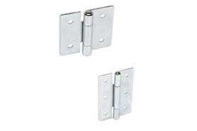 Zawias 40 x 40 mm | z otworami przelotowymi | stal ocynkowana - ELESA+GANTER GN 136-ST-40-40-B