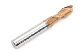 Frez 2-ostrzowy 10 mm | uniwersalny do 55 HRC | Gold | pełnowęglikowy VHM - DARMET 210257510G