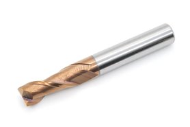 Frez 2-ostrzowy 10 mm | uniwersalny do 55 HRC | Gold | pełnowęglikowy VHM - DARMET 210257510G
