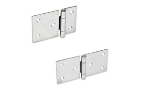 Zawias 100 x 50 mm | z otworami pod śruby z łbem stożkowym | stal nierdzewna AISI 316 - ELESA+GANTER GN 136-A4-100-50-C