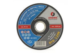 Tarcza do cięcia metalu PRO-LINE | wersja METAL+INOX | typ 41 | 125 x 1,3 x 22,2 mm | 95A60RBF - ANDRE 010322