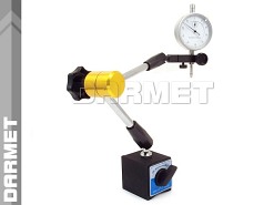 Statyw magnetyczny przegubowy z zaciskiem mechanicznym do czujnika zegarowego - Darmet (101)