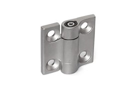 Zawias z regulowanym oporem obrotu 50 x 50 mm, 4 otwory pod śruby stożkowe M6, stal nierdzewna AISI 316 | ELESA+GANTER GN 437-A4-50-50-A-GS