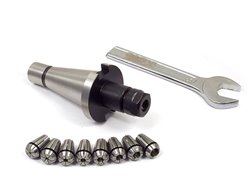 Zestaw: oprawka zaciskowa do tulejek ER16 (8szt.) - ISO40 (DM-076)