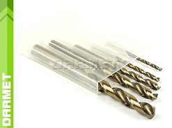 Zestaw wierteł do metalu HSS-Co, zakres 3-10MM - 5 szt.